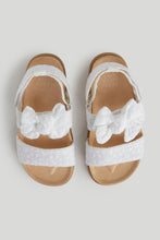 
                        
                          Load image into Gallery viewer, Mothercare White Broderie Sandals
                        
                      