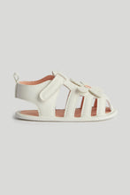 
                        
                          Load image into Gallery viewer, Mothercare White Flower Pram Sandals
                        
                      