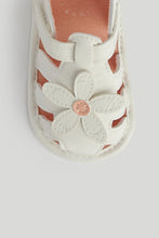 
                        
                          Load image into Gallery viewer, Mothercare White Flower Pram Sandals
                        
                      