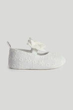 
                        
                          Load image into Gallery viewer, Mothercare White Broderie Pram Shoes and Headband
                        
                      
