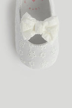 
                        
                          Load image into Gallery viewer, Mothercare White Broderie Pram Shoes and Headband
                        
                      