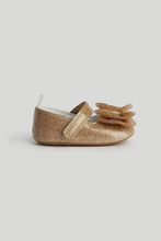 
                        
                          Load image into Gallery viewer, Mothercare Gold Glitter Pram Shoes and Headband
                        
                      