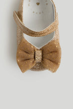 
                        
                          Load image into Gallery viewer, Mothercare Gold Glitter Pram Shoes and Headband
                        
                      