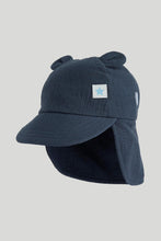 
                        
                          Load image into Gallery viewer, Mothercare Navy Keppi Sun Hat
                        
                      