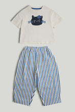 
                        
                          將圖片載入圖庫檢視器 Mothercare Cat T-Shirt and Trousers Outfit
                        
                      
