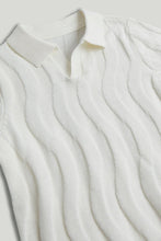 
                        
                          Load image into Gallery viewer, Mothercare White Knitted Polo Shirt
                        
                      