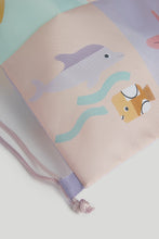 
                        
                          Load image into Gallery viewer, Mothercare Ocean Purple Drawstring Bag
                        
                      