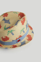 
                        
                          Load image into Gallery viewer, Mothercare Straw Trilby Sun Hat
                        
                      