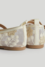 
                        
                          Load image into Gallery viewer, Mothercare White Mesh Ballerina Shoes
                        
                      