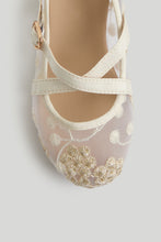
                        
                          Load image into Gallery viewer, Mothercare White Mesh Ballerina Shoes
                        
                      