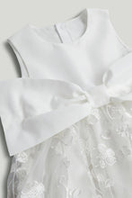 
                        
                          Load image into Gallery viewer, Mothercare White Lace Bow Occasion Dress
                        
                      