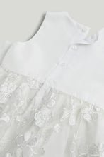 
                        
                          Load image into Gallery viewer, Mothercare White Lace Bow Occasion Dress
                        
                      