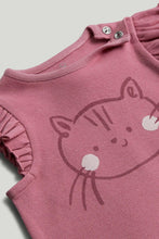 
                        
                          Load image into Gallery viewer, Mothercare Pink Cat Short Pyjamas
                        
                      