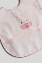 
                        
                          Load image into Gallery viewer, Mothercare 2-Pack Crumb-Catcher Bibs - Pink Giraffe
                        
                      