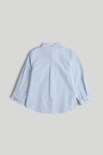 
                        
                          Load image into Gallery viewer, Mothercare Blue Striped Oxford Shirt
                        
                      