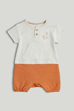 
                        
                          Load image into Gallery viewer, Mothercare White T-Shirt and Orange Shorts Romper
                        
                      
