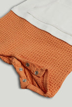 
                        
                          Load image into Gallery viewer, Mothercare White T-Shirt and Orange Shorts Romper
                        
                      