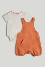 
                        
                          Load image into Gallery viewer, Mothercare Orange Bibshorts and Bodysuit Outfit
                        
                      