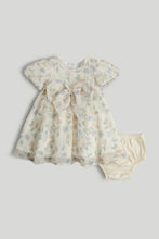 
                        
                          Load image into Gallery viewer, Mothercare Floral Crinkle Dress and Knickers Outfit
                        
                      