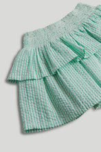 
                        
                          Load image into Gallery viewer, Mothercare Green Striped Ruffle Skirt
                        
                      
