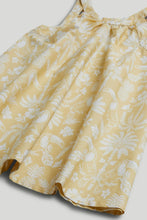 
                        
                          Load image into Gallery viewer, Mothercare Yellow Forest Cotton Dress
                        
                      