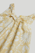 
                        
                          Load image into Gallery viewer, Mothercare Yellow Forest Cotton Dress
                        
                      