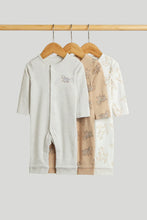 
                        
                          Load image into Gallery viewer, Mothercare 3 Pack Safari Footless Sleepsuits
                        
                      