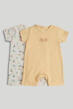 
                        
                          Load image into Gallery viewer, Mothercare 2 Pack Ducks Rompers
                        
                      