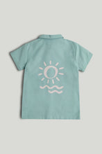 
                        
                          Load image into Gallery viewer, Mothercare Linen Blend Shirt, T-Shirt and Shorts Outfit
                        
                      