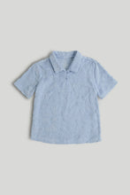 
                        
                          Load image into Gallery viewer, Mothercare Blue Towelling Polo Shirt
                        
                      