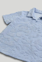 
                        
                          Load image into Gallery viewer, Mothercare Blue Towelling Polo Shirt
                        
                      