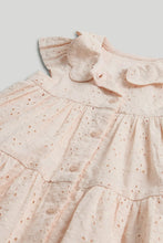 
                        
                          Load image into Gallery viewer, Mothercare Apricot Broderie Dress, Knickers and Headband Outfit
                        
                      