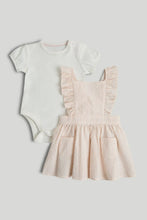 
                        
                          Load image into Gallery viewer, Mothercare My First Pinny Dress and Bodysuit Outfit
                        
                      