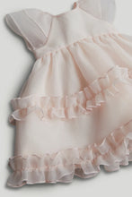 
                        
                          Load image into Gallery viewer, Mothercare Peach Occasion Dress and Knickers Outfit
                        
                      