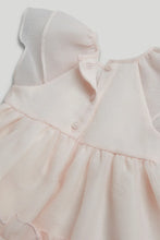 
                        
                          Load image into Gallery viewer, Mothercare Peach Occasion Dress and Knickers Outfit
                        
                      