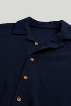 
                        
                          Load image into Gallery viewer, Mothercare Navy Linen Blend Shirt
                        
                      