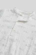 
                        
                          Load image into Gallery viewer, Mothercare My First White and Blue Bodysuit and Jogger Outfit
                        
                      