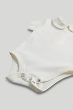 
                        
                          Load image into Gallery viewer, Mothercare My First Blue and White Bibshorts and Bodysuit Outfit
                        
                      