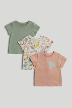 
                        
                          Load image into Gallery viewer, Mothercare 3 Pack Safari T-Shirts
                        
                      