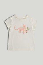 
                        
                          Load image into Gallery viewer, Mothercare Cream Leopard T-Shirt
                        
                      