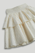 
                        
                          Load image into Gallery viewer, Mothercare Cream Broderie Ruffle Skirt
                        
                      