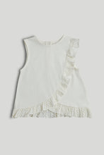 
                        
                          Load image into Gallery viewer, Mothercare Cream Broderie Frill Blouse
                        
                      