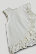 
                        
                          Load image into Gallery viewer, Mothercare Cream Broderie Frill Blouse
                        
                      