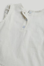 
                        
                          Load image into Gallery viewer, Mothercare Cream Broderie Frill Blouse
                        
                      