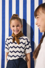 
                        
                          Load image into Gallery viewer, Mothercare Navy Wave Knitted Top
                        
                      