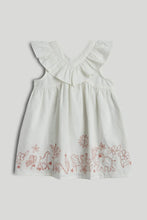 
                        
                          Load image into Gallery viewer, Mothercare White Safari Cotton Dress
                        
                      