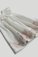 
                        
                          Load image into Gallery viewer, Mothercare White Safari Cotton Dress
                        
                      