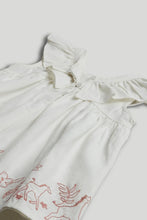 
                        
                          Load image into Gallery viewer, Mothercare White Safari Cotton Dress
                        
                      