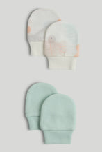 
                        
                          Load image into Gallery viewer, Mothercare 2 Pack Cotton Baby Mitts
                        
                      