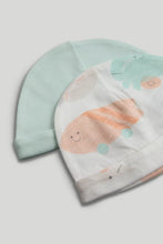 
                        
                          Load image into Gallery viewer, Mothercare 2 Pack Cotton Baby Hats
                        
                      